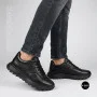 N-SHOES Fabio 216244 FM-1-5913-1 6365 BLACK з натуральної шкіри: чорні кросівки на кожен день