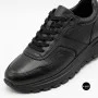 N-SHOES Fabio 216244 FM-1-5913-1 6365 BLACK з натуральної шкіри: чорні кросівки на кожен день