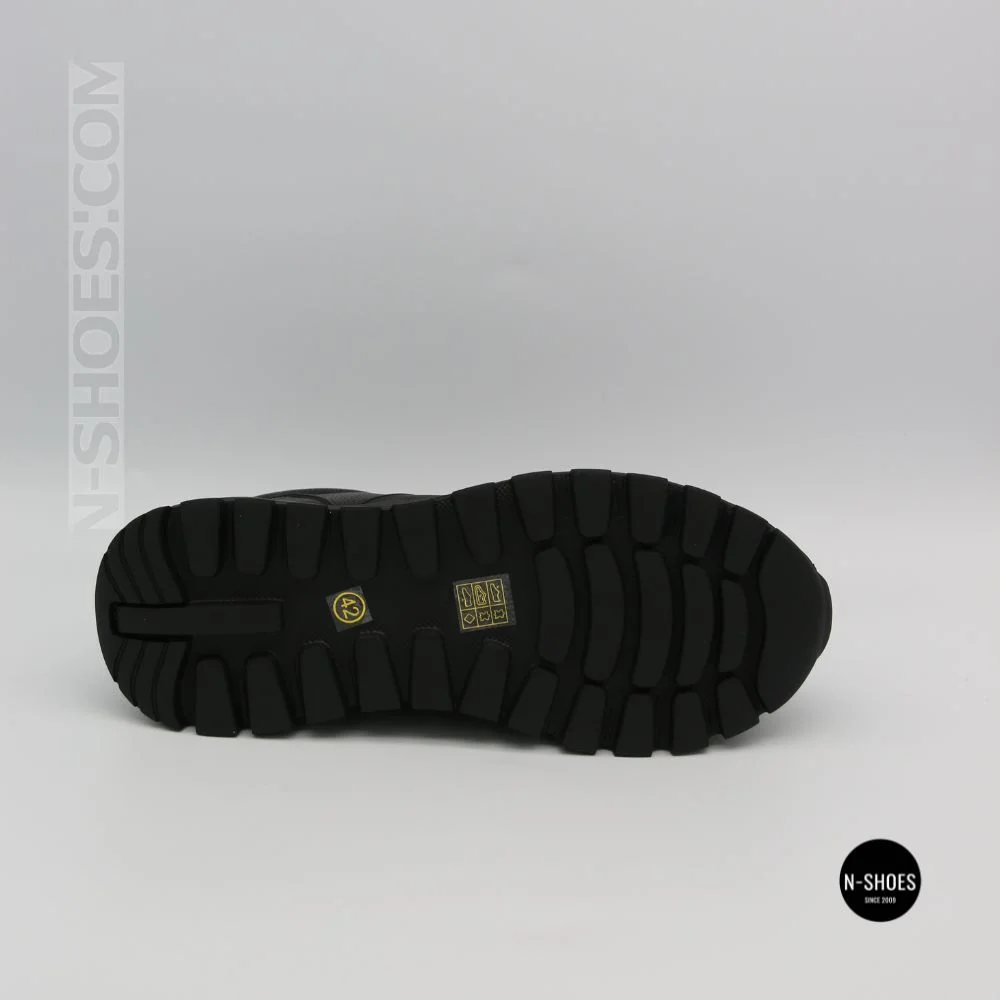 N-SHOES Fabio 216244 FM-1-5913-1 6365 BLACK з натуральної шкіри: чорні кросівки на кожен день
