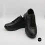 N-SHOES Fabio 216244 FM-1-5913-1 6365 BLACK з натуральної шкіри: чорні кросівки на кожен день