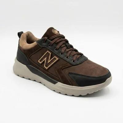 Men's leather sneakers N-SHOES Minardi 54-1 brown 6376 stylish made of genuine leather demi brown Men's leather sneakers N-SHOES Minardi 54-1 brown 6376 stylish made of genuine leather demi brown