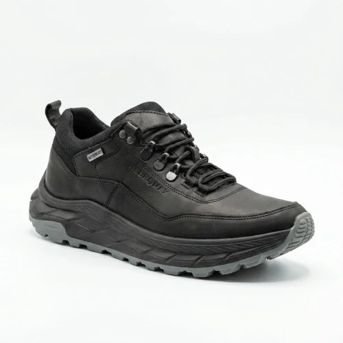 Men's leather sneakers NS 2517 black 6409 black demi-season with thermal protection moisture-proof Waterproof Men's leather sneakers NS 2517 black 6409 black demi-season with thermal protection moisture-proof Waterproof