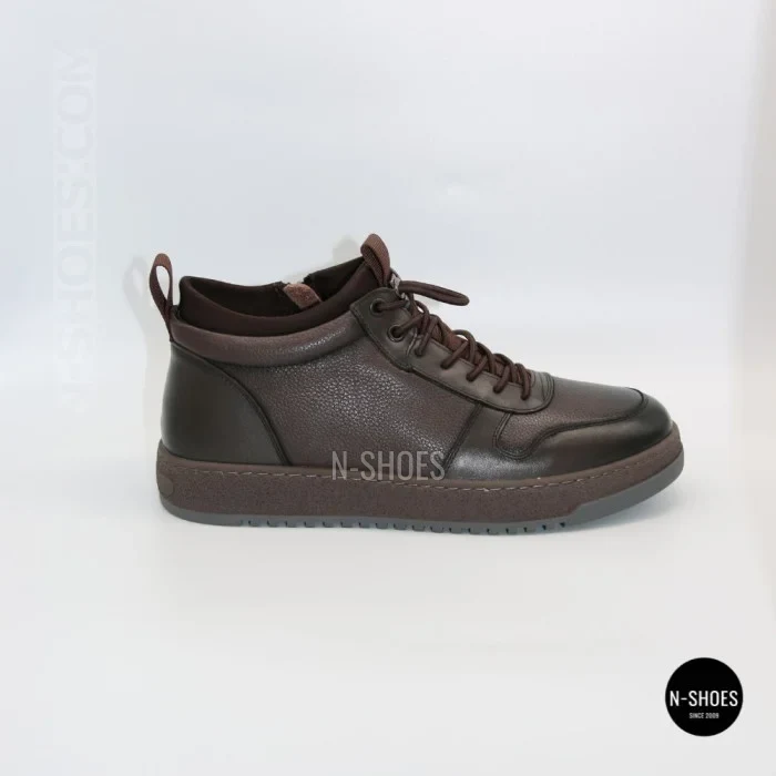 Чоловічі зимові шкіряні кросівки N-SHOES Fabio 216351 FM-1-5916-2 BROWN 6449