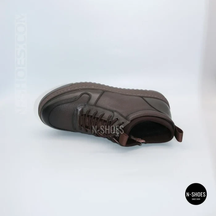 Чоловічі зимові шкіряні кросівки N-SHOES Fabio 216351 FM-1-5916-2 BROWN 6449