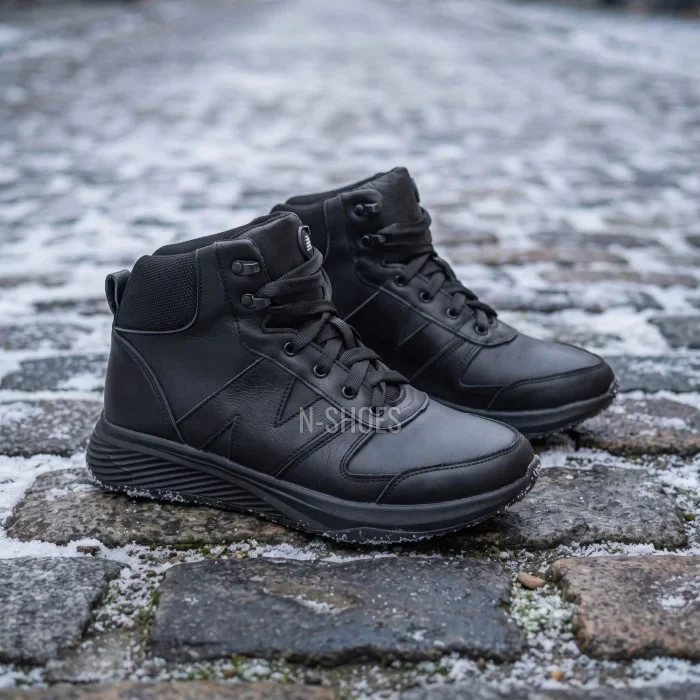 Черевики-кросівки N-SHOES Minardi 39 6465 black: тепло та вуличний стиль