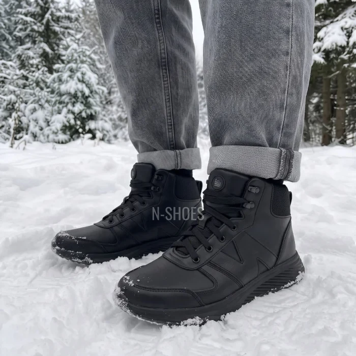 Черевики-кросівки N-SHOES Minardi 39 6465 black: тепло та вуличний стиль