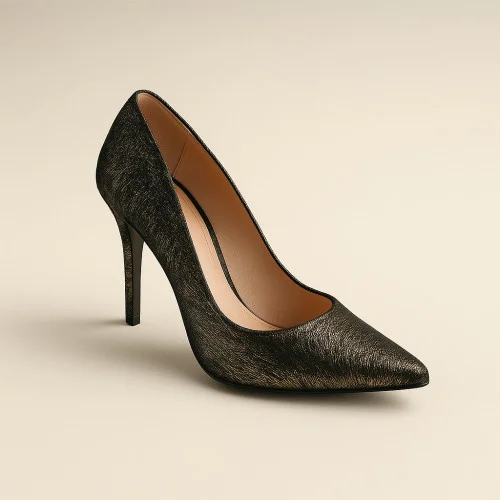Women's gold-tone pumps Senso Poland 1418 2926