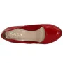 Women's red pumps with medium heels Sala (Poland) model 3060
