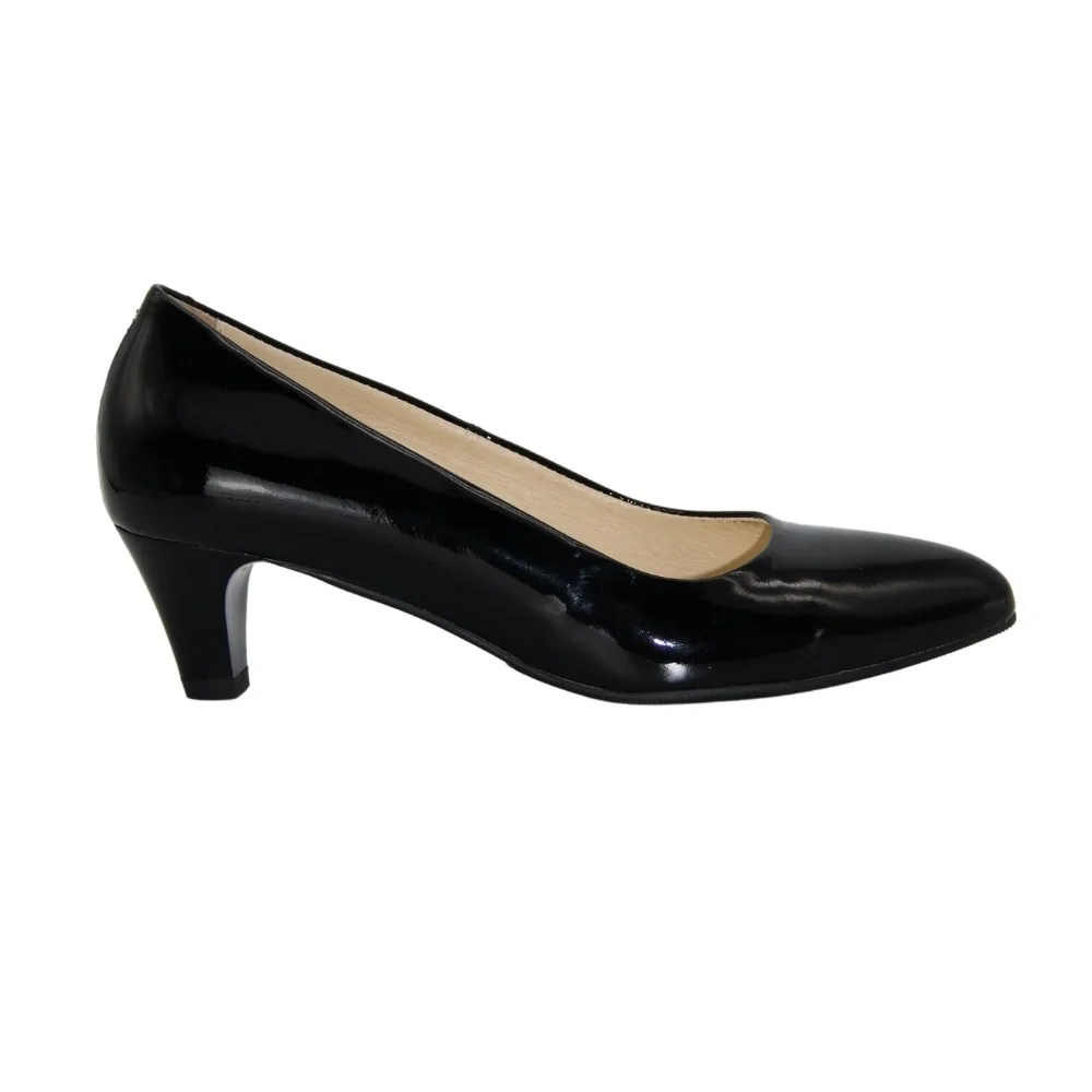Women's black low-heeled shoes Steizer (Poland) model 3180