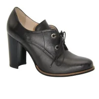 Туфли-чанки женские черные Kaniowski Польша k-2863/01 3408