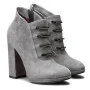 Women's gray boots NESSI (Poland) model 3448