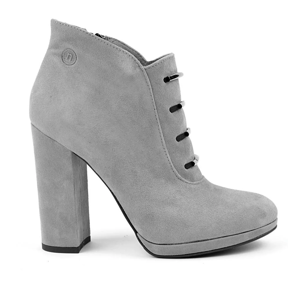 Women's gray boots NESSI (Poland) model 3448