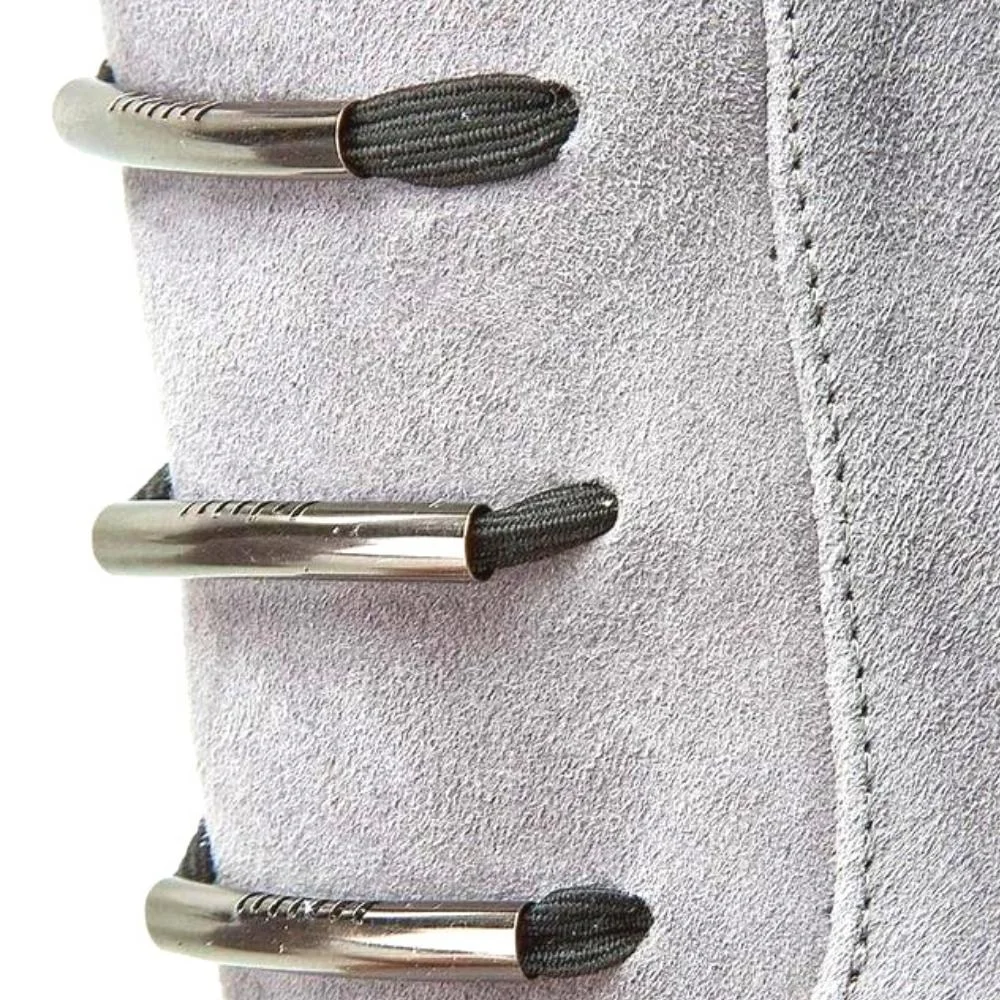 Women's gray boots NESSI (Poland) model 3448