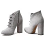 Women's gray boots NESSI (Poland) model 3448