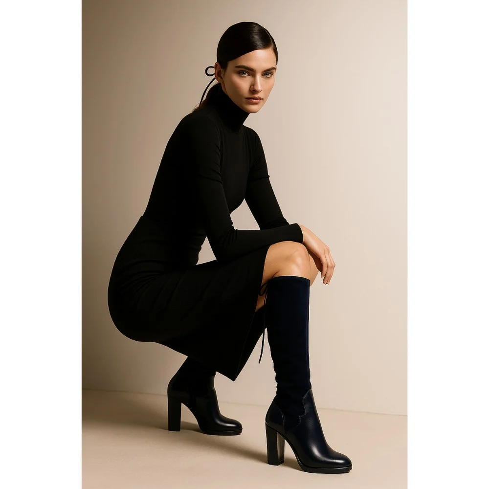 Женские сапоги Victoria Gotti 1081-20 из натуральной кожи