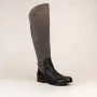 Женские серые сапоги демисезонные Kaniowski (Польша) модель 3481