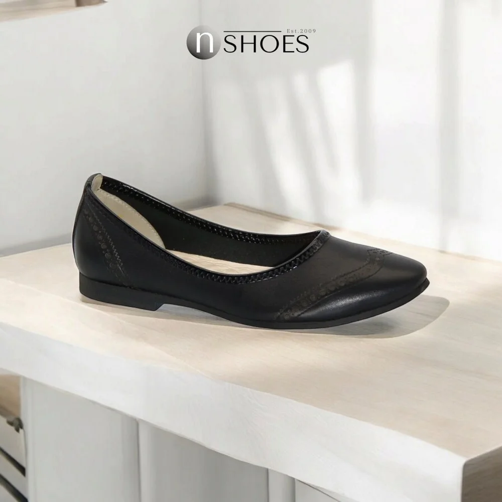 Женские черные балетки Velluto (Украина) модель 3607