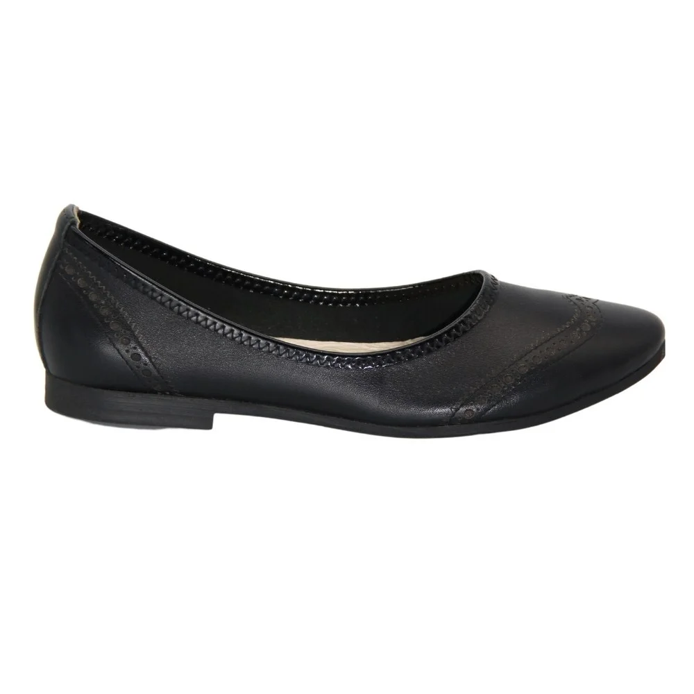 Женские черные балетки Velluto (Украина) модель 3607