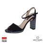 Sandals female black Lizard (Poland) model 3677