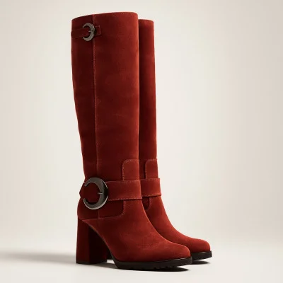 Women's burgundy boots Solo Femme Poland 26529-15674-000-01-00 3881