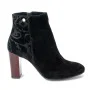 Women’s Mid-Heel Black Boots NESSI 914-0-czarny19-kbiaty