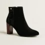 Women’s Mid-Heel Black Boots NESSI 914-0-czarny19-kbiaty