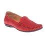 Moccasins female red Lesta (Poland) model 3999