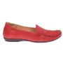 Moccasins female red Lesta (Poland) model 3999