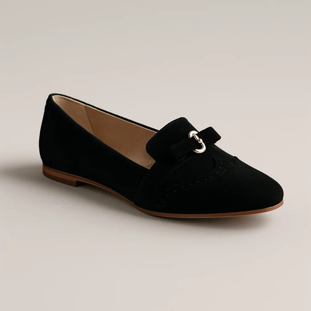 Women's black ballet flats Steizer (Poland) model 4001