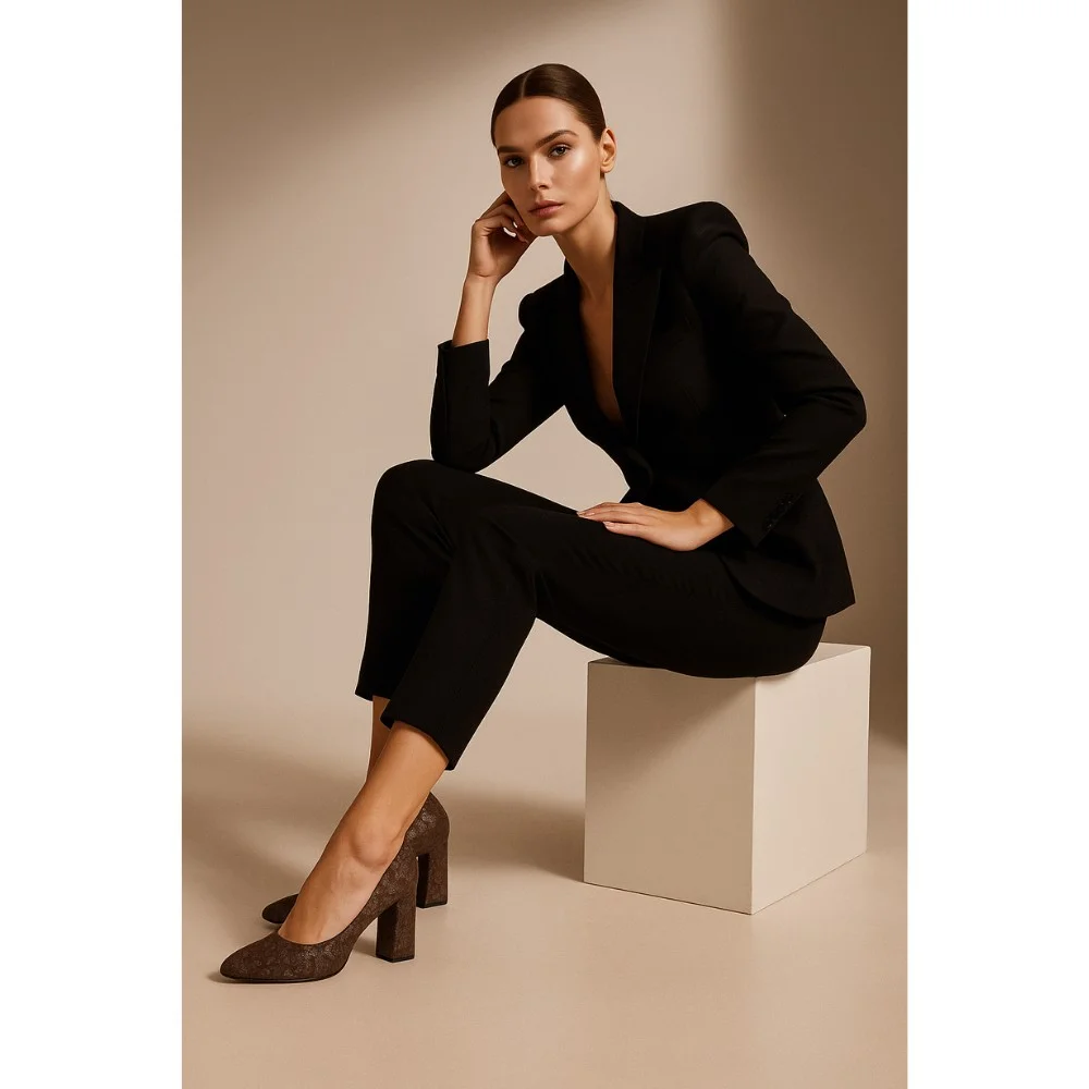 Женские коричневые туфли Visconi (Польша) модель 4033