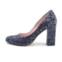 Женские синие туфли Visconi (Польша) модель 4034