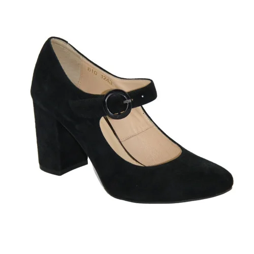 Туфліжіночі чорні Stillo Польща 610-1243-czarny zamsz 4035