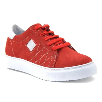 Sneakers women's red Nagaba Poland 010-czerwony 4038