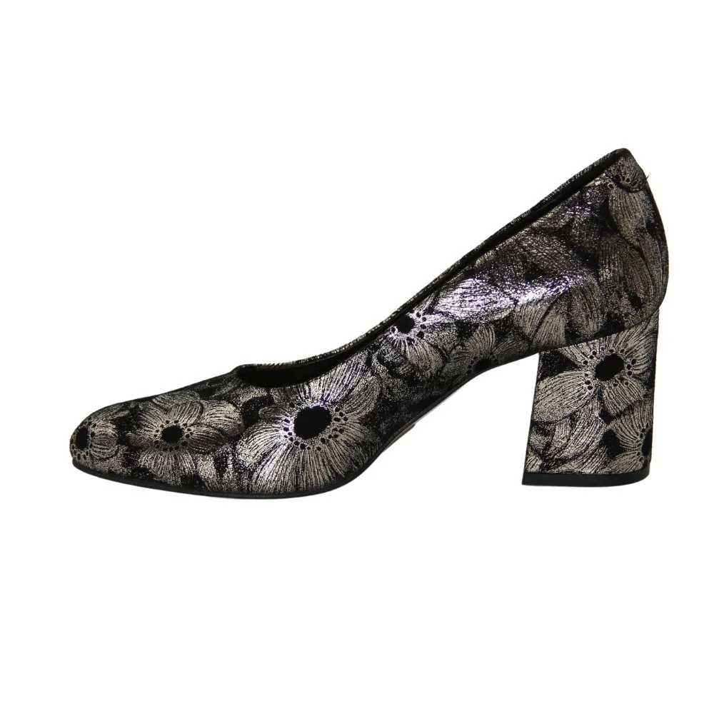 Women's gray pumps Best But (Poland) model 4061