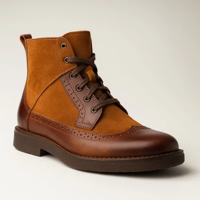 Women's brown boots NESSI Poland 27861-kaniak 4295