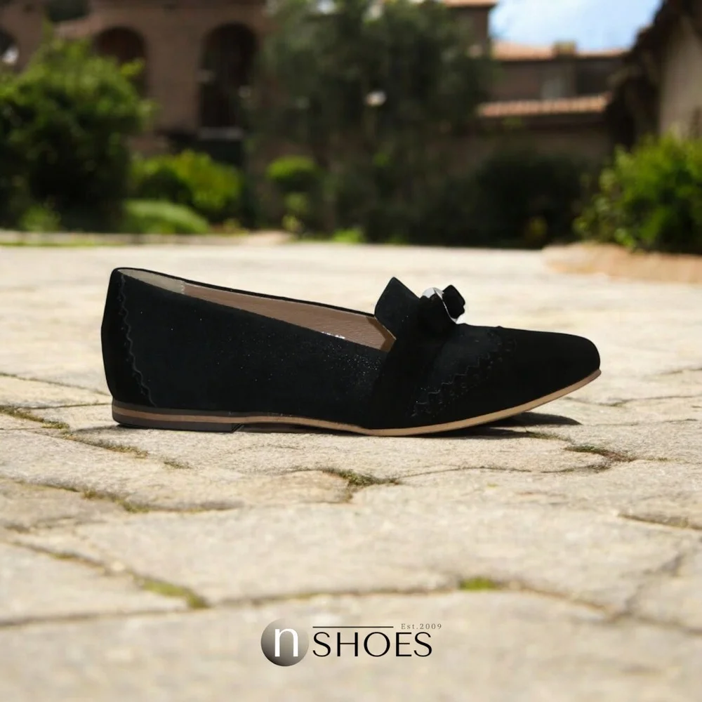 Women's black ballet flats Steizer (Poland) model 4001