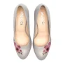 Women's beige mid-heeled shoes Ann Mex (Poland) model 4469