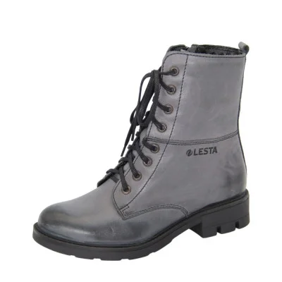 Women's gray boots Lesta Poland 191-6477-610f2-perel 4474