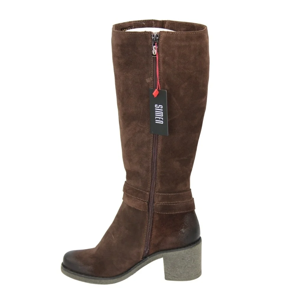 Women's brown winter boots SIMEN (Poland) model 4488