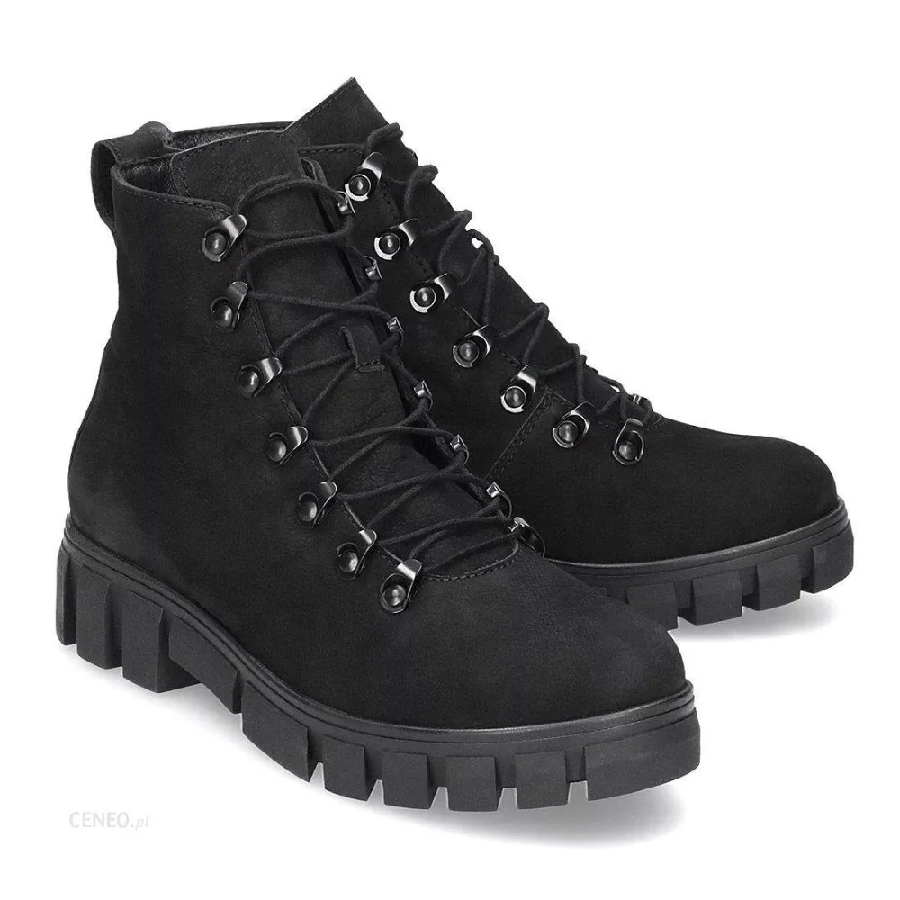 Women's black boots demi-season Solo Femme (Poland) model 4535