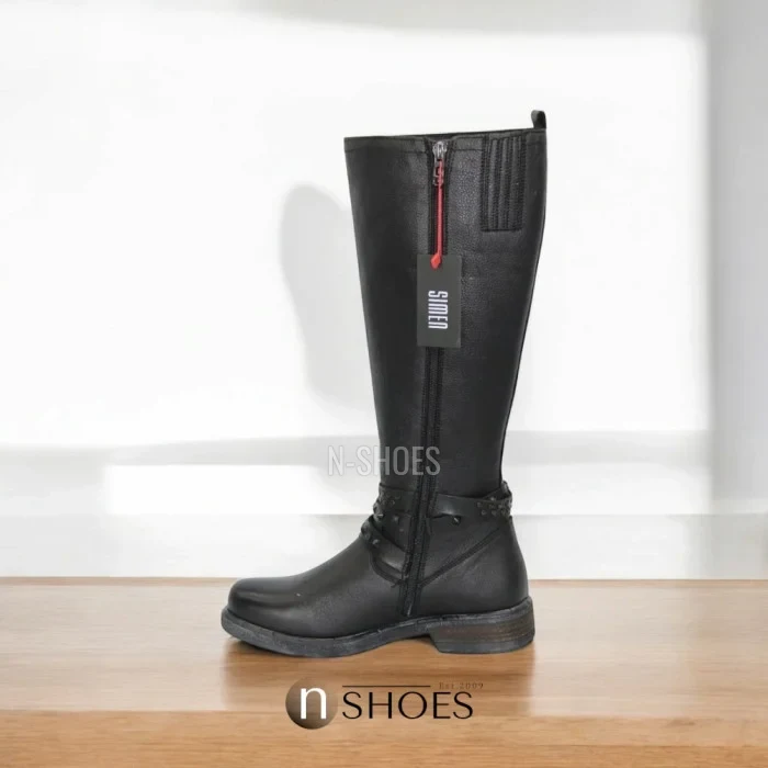 Women's black winter boots SIMEN (Poland) model 4595