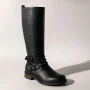Жіночі чорні чоботи зимові SIMEN (Польща) модель 4595