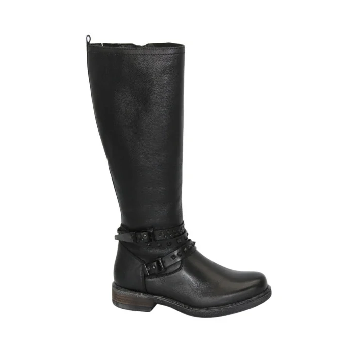 Women's black winter boots SIMEN (Poland) model 4595