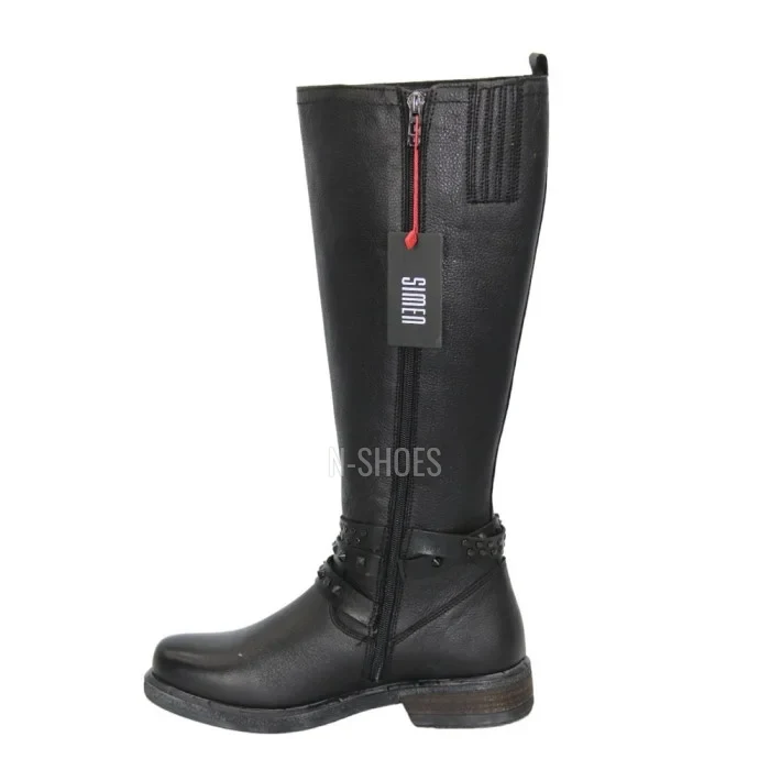 Women's black winter boots SIMEN (Poland) model 4595
