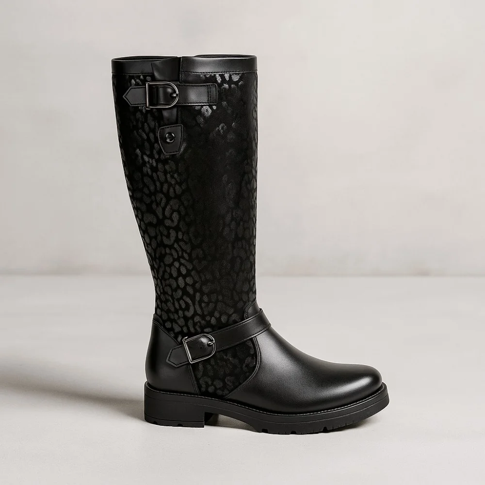 Жіночі чорні чоботи зимові SIMEN (Польща) арт 1974 модель 4609