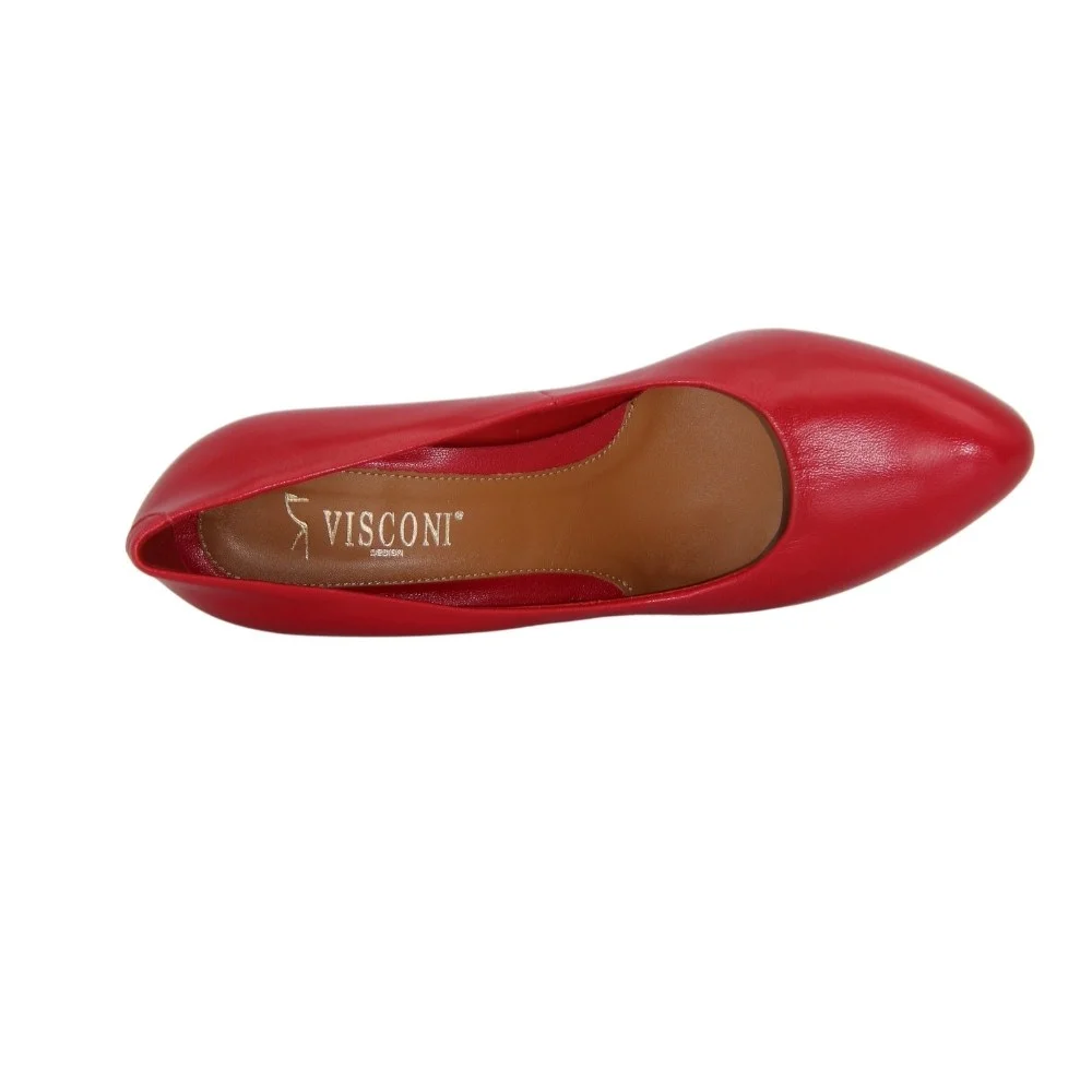 Women's red pumps Visconi (Poland) model 4673