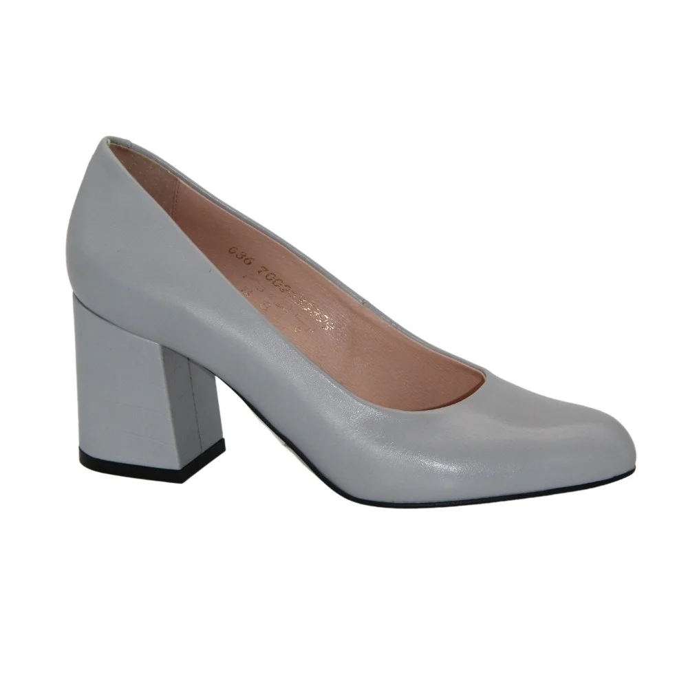 Женские серые туфли-лодочки Visconi Польша 7002707-001 4676