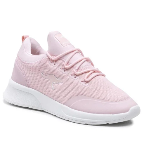 Женские розовые кроссоки Kangaroos  Kf-A Glide 39141 000 6058 4706 Dusty Rose на узкую ногу текстильные вшитым языком и мягкой стелькой MemoryFoam от американского бренда