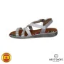 Sandals female white Presso (Spain) model 4759