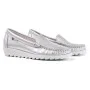 Moccasins for women gray Nessi (Poland) model 4765